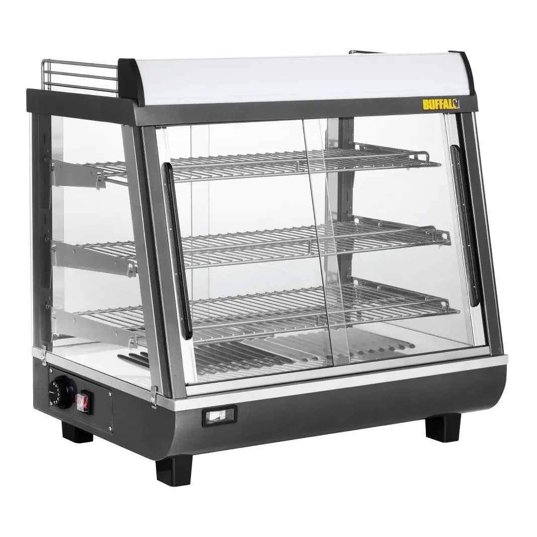 Vitrine chauffante portes avant et arriere Buffalo 96L