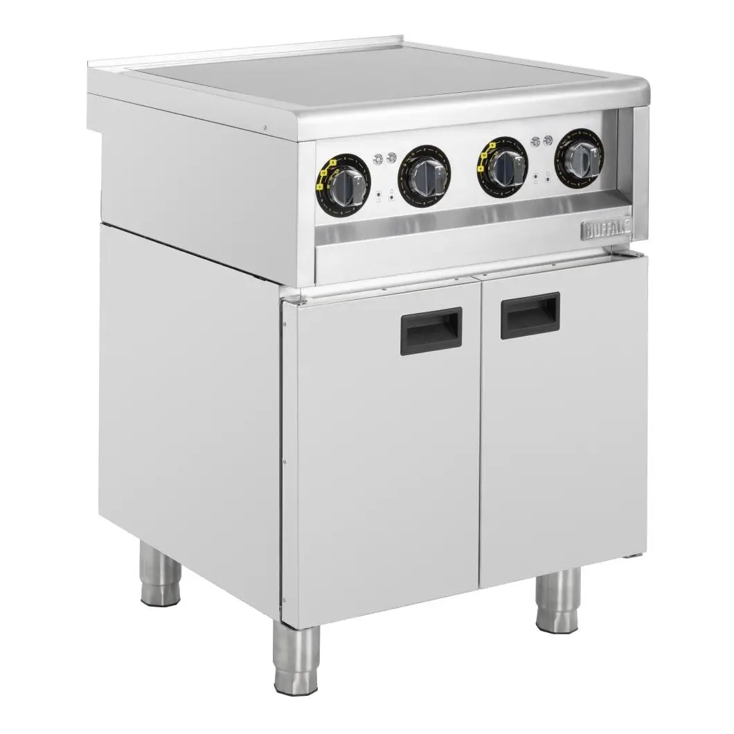 Plaque induction 4 zones sur meuble Buffalo Série 600 2x 3kW