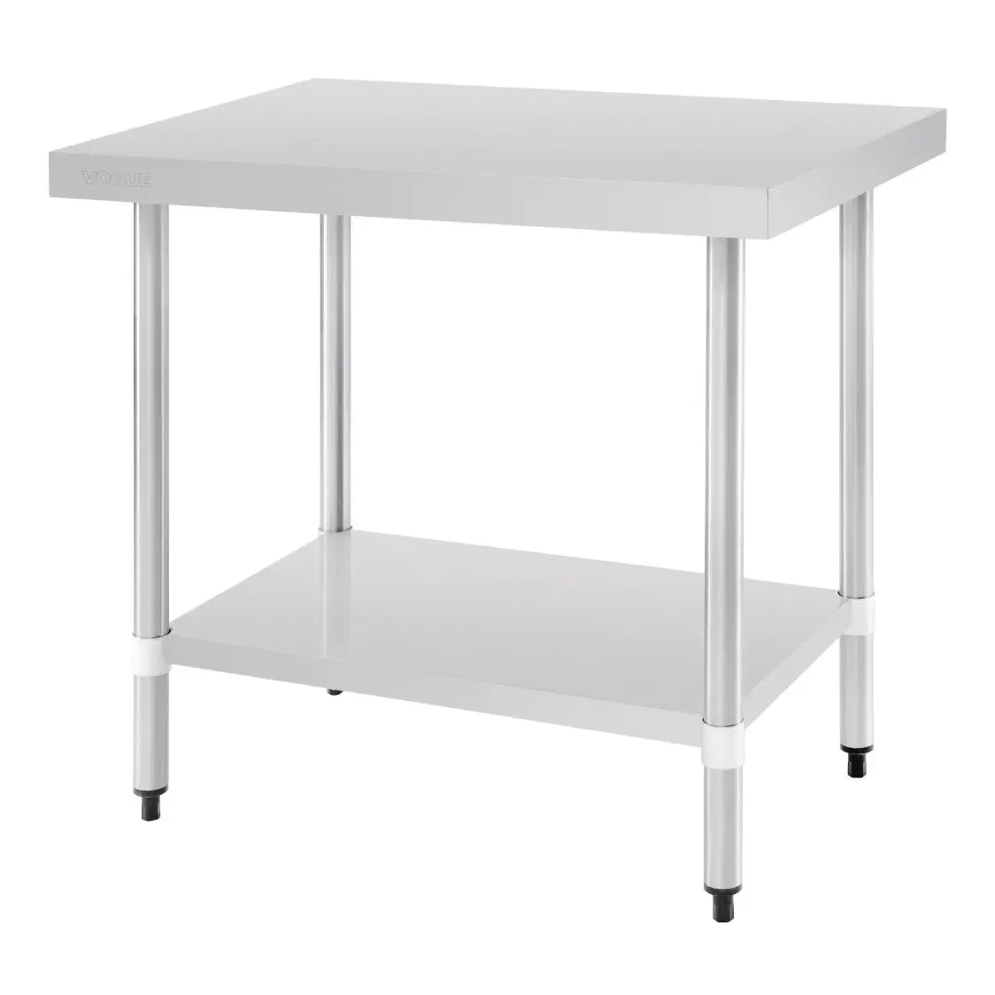 Table de préparation sans rebord en acier inoxydable Vogue 900 x 600mm