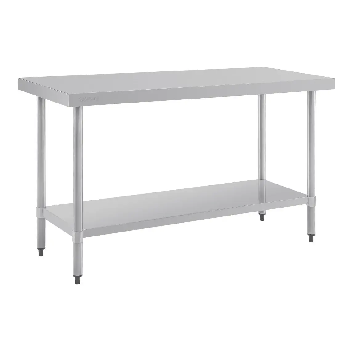 Table de préparation sans rebord en acier inoxydable Vogue 1500 x 600mm