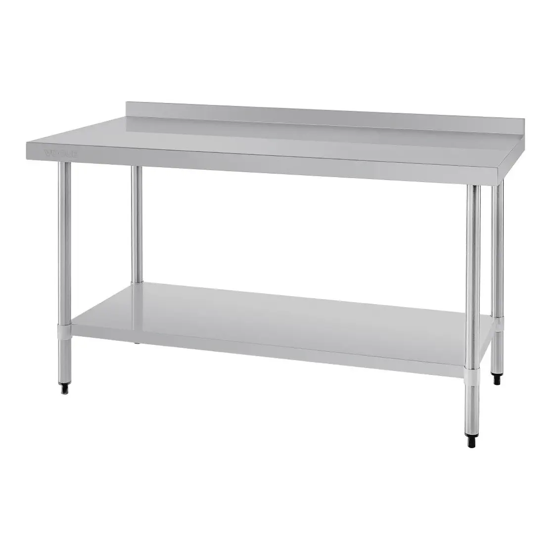 Table de préparation avec rebord en acier inoxydable Vogue 1500 x 600mm