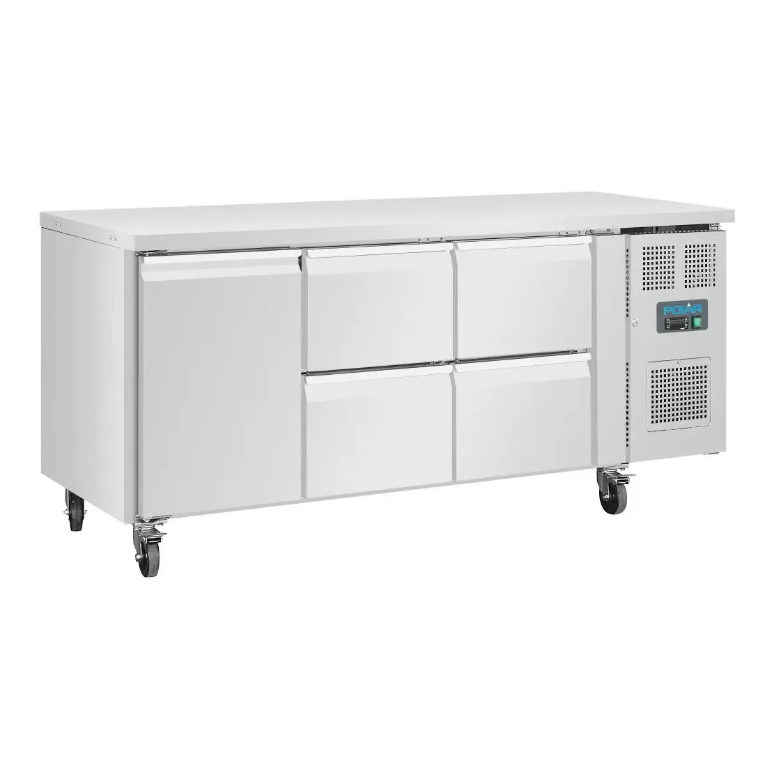 Table réfrigérée positive 1 porte 4 tiroirs Polar Série U 358L