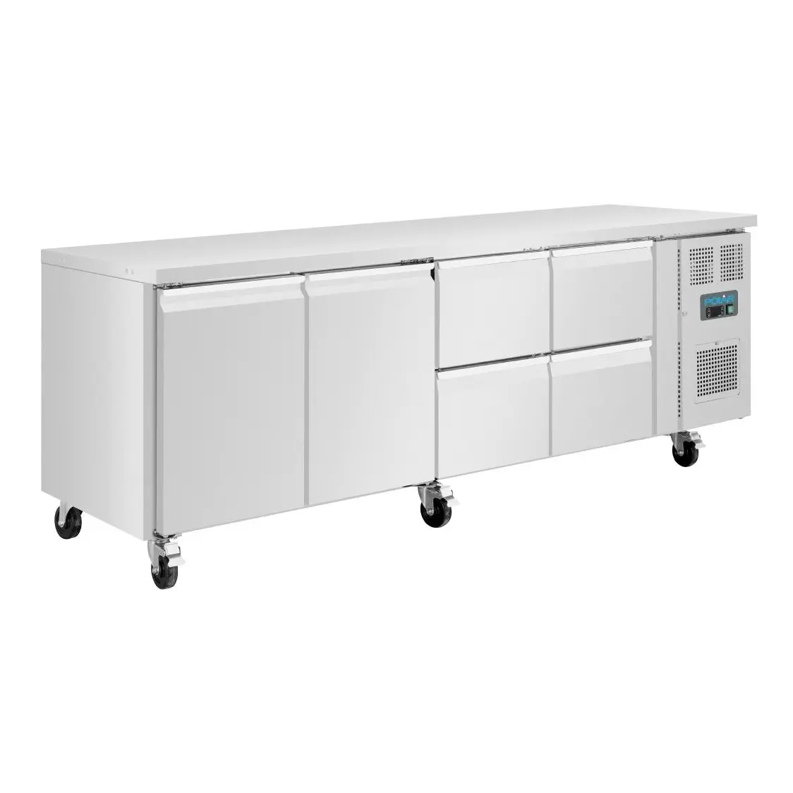 Table réfrigérée positive 2 portes 4 tiroirs Polar Série U 476L