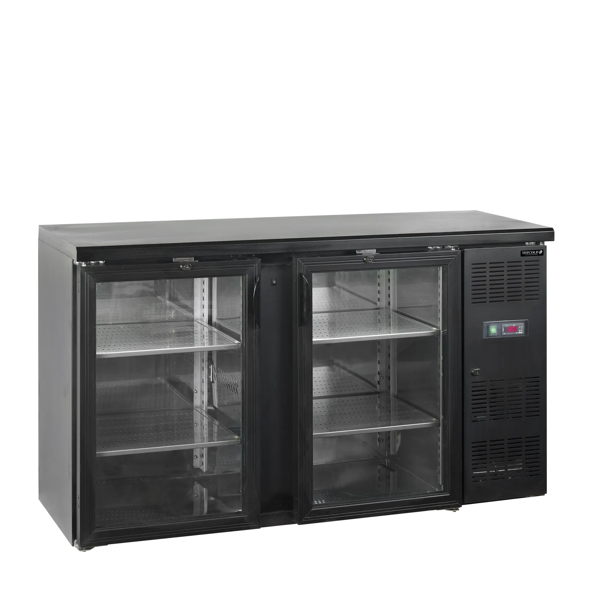 Arrière de bar 2 portes vitrées battantes  290 L