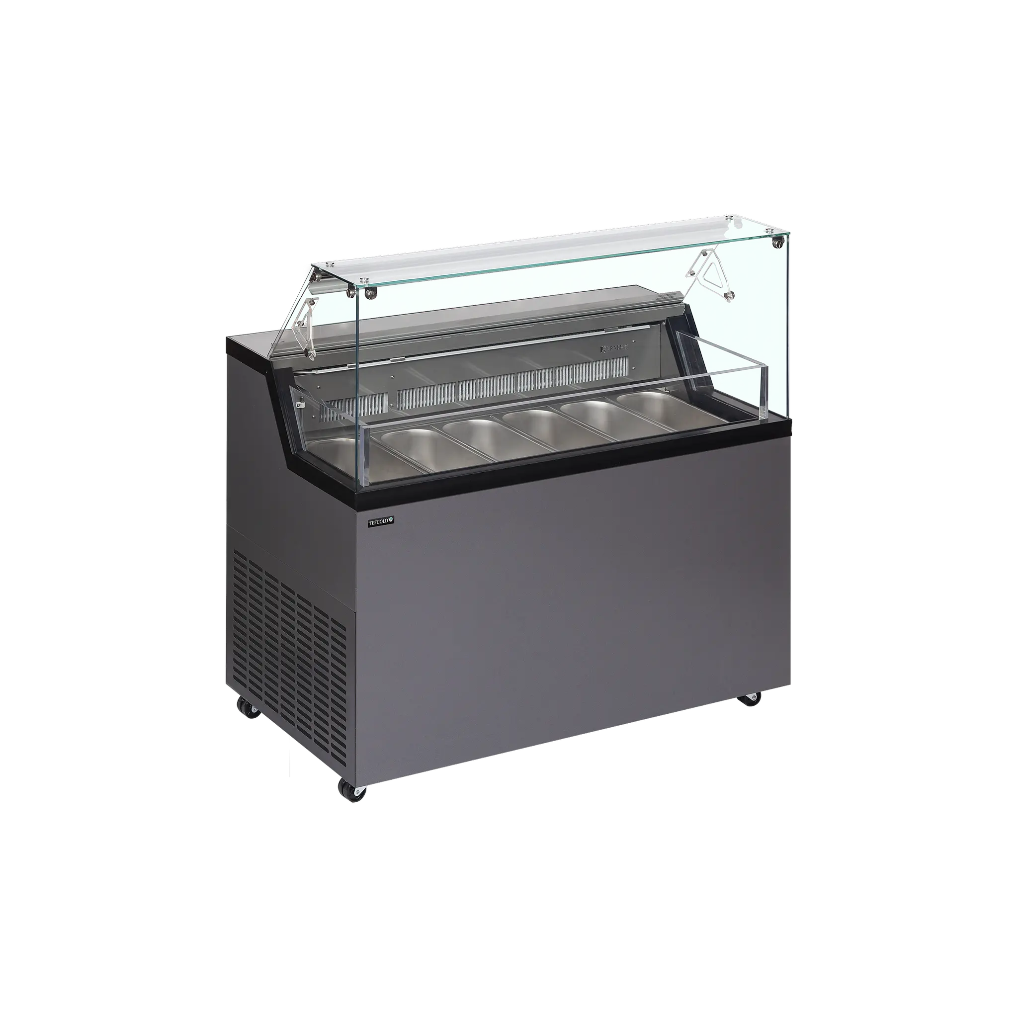 Vitrine comptoir à glaces Mirabella 6 bacs Napoli de 5L