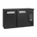 Arrière bar réfrigéré anthracite 2 portes pleines