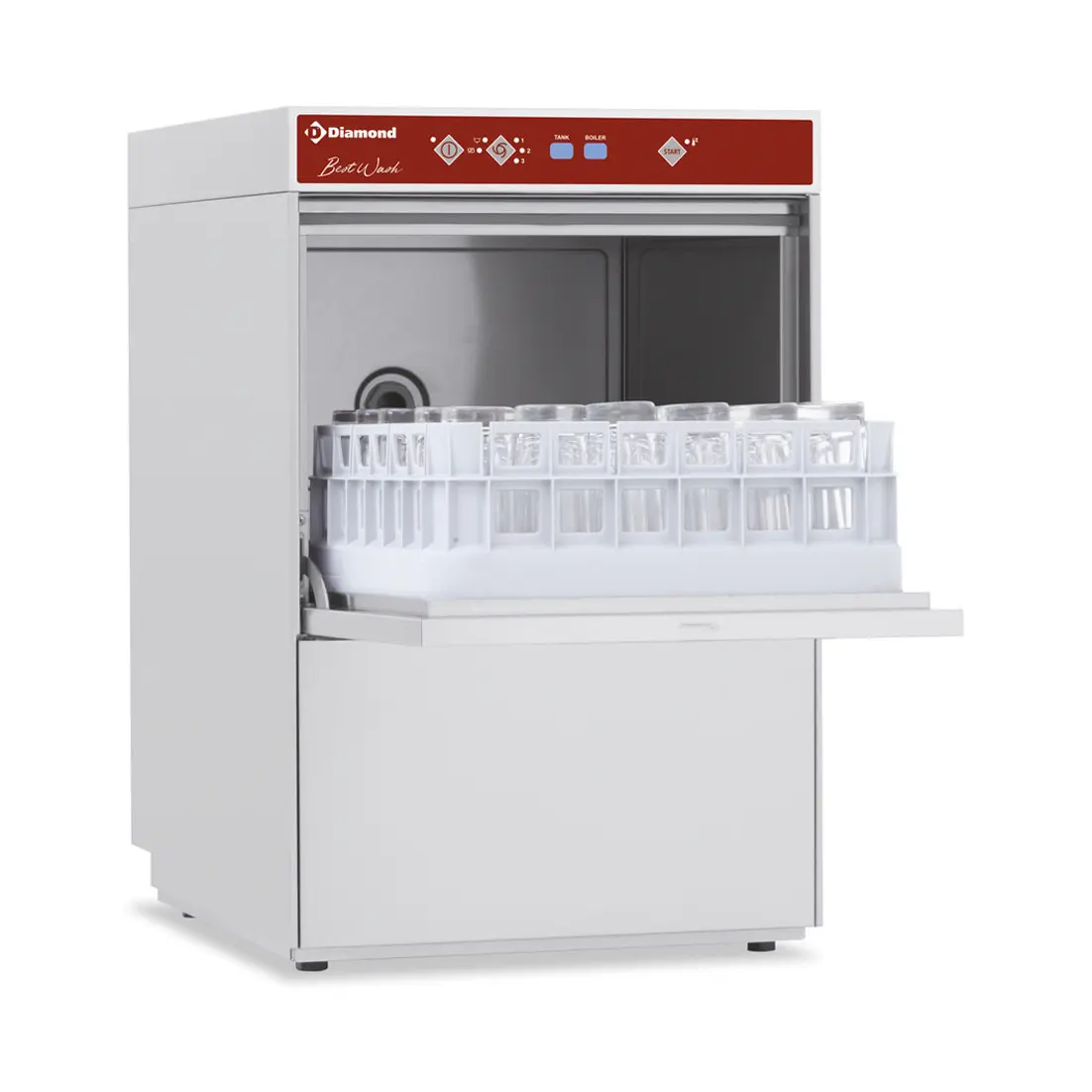 Lave-verres panier 400x400 mm " Full-Hygiène ", avec adoucisseur continu