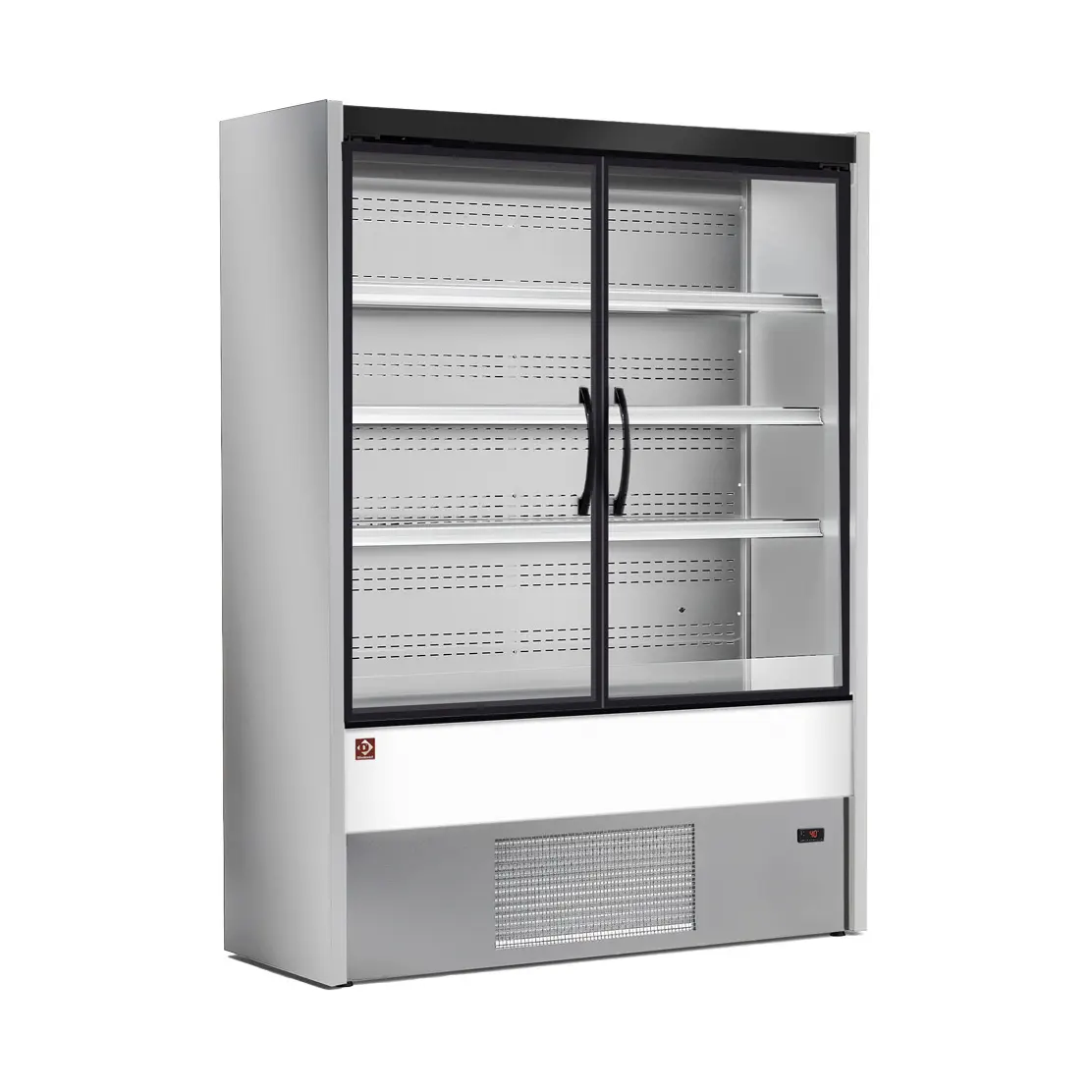 Meuble mural réfrigéré, portes battantes - GRIS/BLANC - 1200 x 570 mm