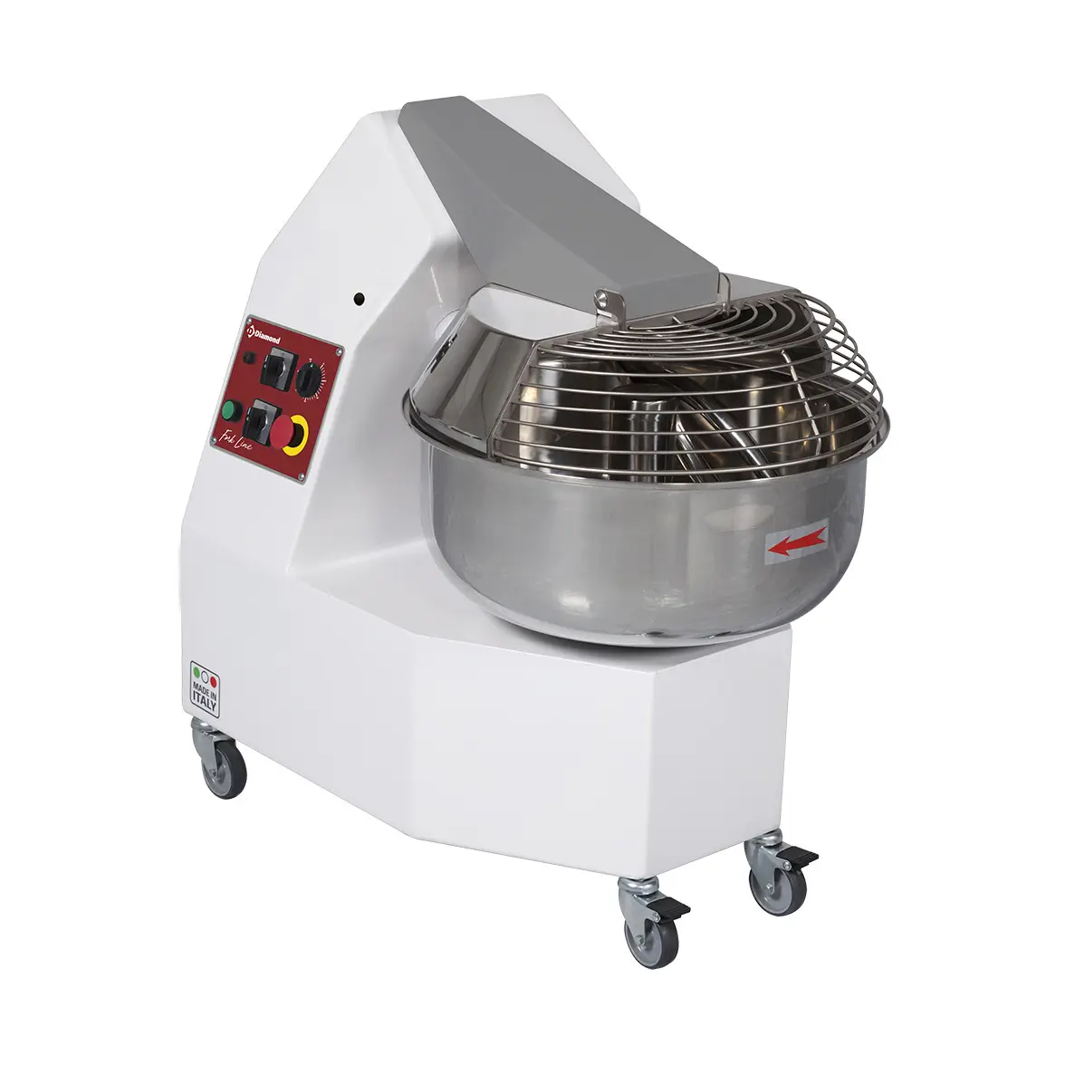 Pétrins à  fourche 35 Kg. 2 vit. - Timer, sur roues