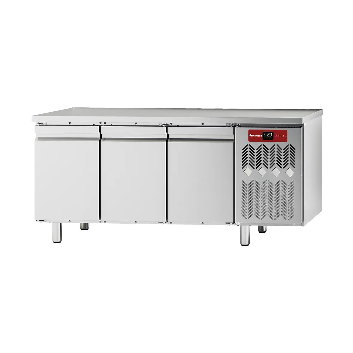 Table frigorifique, ventilée, 3 portes GN 1/1