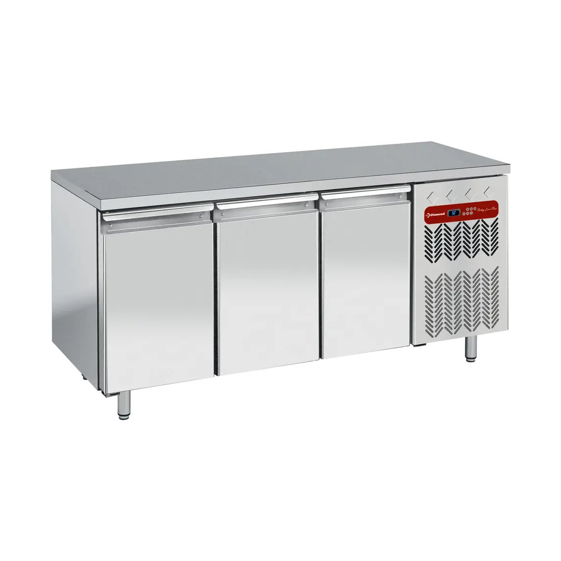 Table frigorifique, ventilée, 3 portes EN 600x400