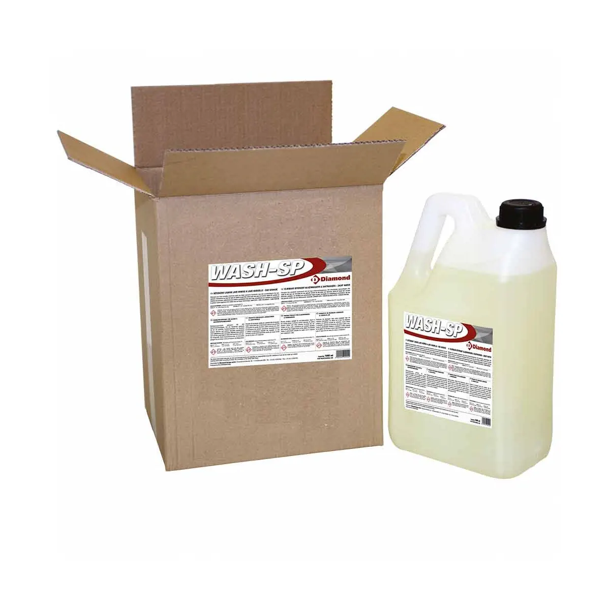 Détergent liquide lave-verres & lave-vaiselles - Eau adoucie - 2BDx5 LT/6KG