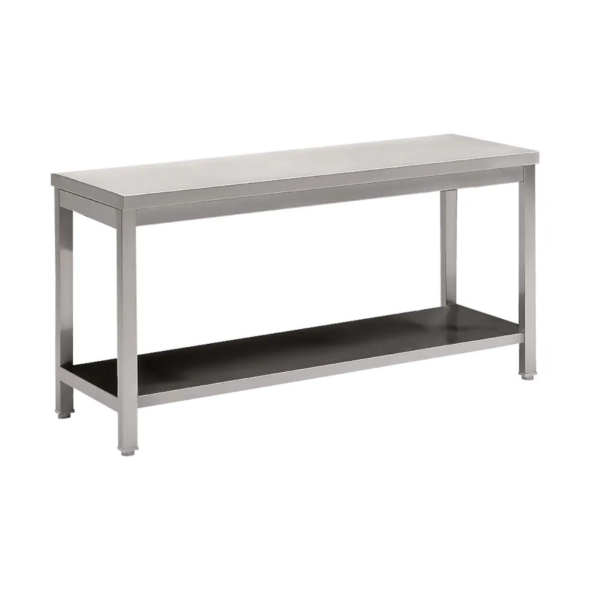 Table de travail ECO avec tablette inférieure - 2000 x 700 mm