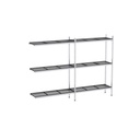 Rayonnage aluminium angle 2690x370 1700 3 niveaux