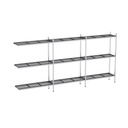 Rayonnage aluminium angle 4199x370 2000 3 niveaux
