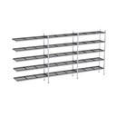 Rayonnage aluminium angle 4199x370 2000 5 niveaux