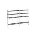 Rayonnage aluminium 2144x370 1700 4 niveaux