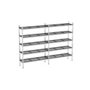 Rayonnage aluminium 1980x370 1700 5 niveaux