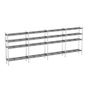 Rayonnage aluminium 4998x570 1700 4 niveaux