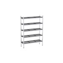 Rayonnage aluminium 1455x370 2000 5 niveaux