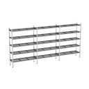 Rayonnage aluminium 4145x370 2000 5 niveaux