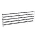 Rayonnage aluminium 5080x370 2000 5 niveaux