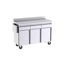 Support de terrasse sans bavettes latérales 1500x600x1100 avec portes