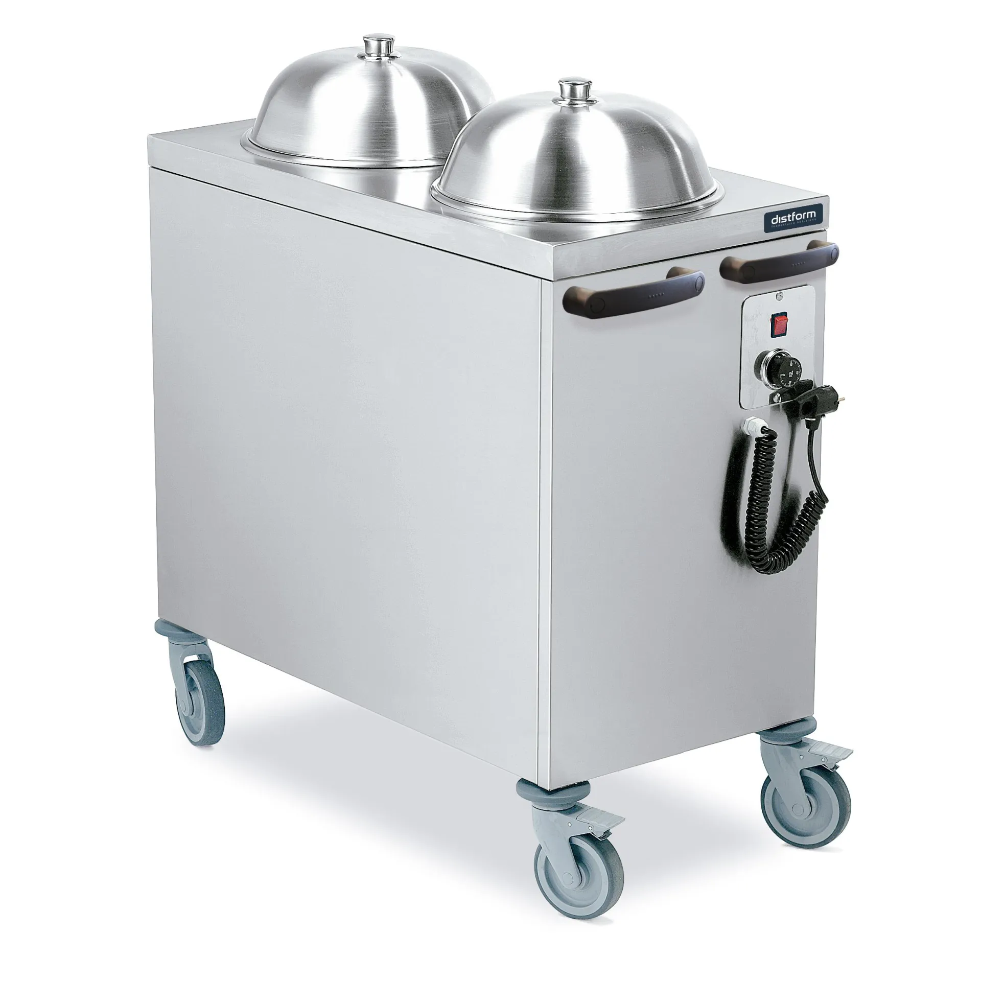 Chariot distributeur d'assiettes chaudes 990x540x900 (130 assiettes)
