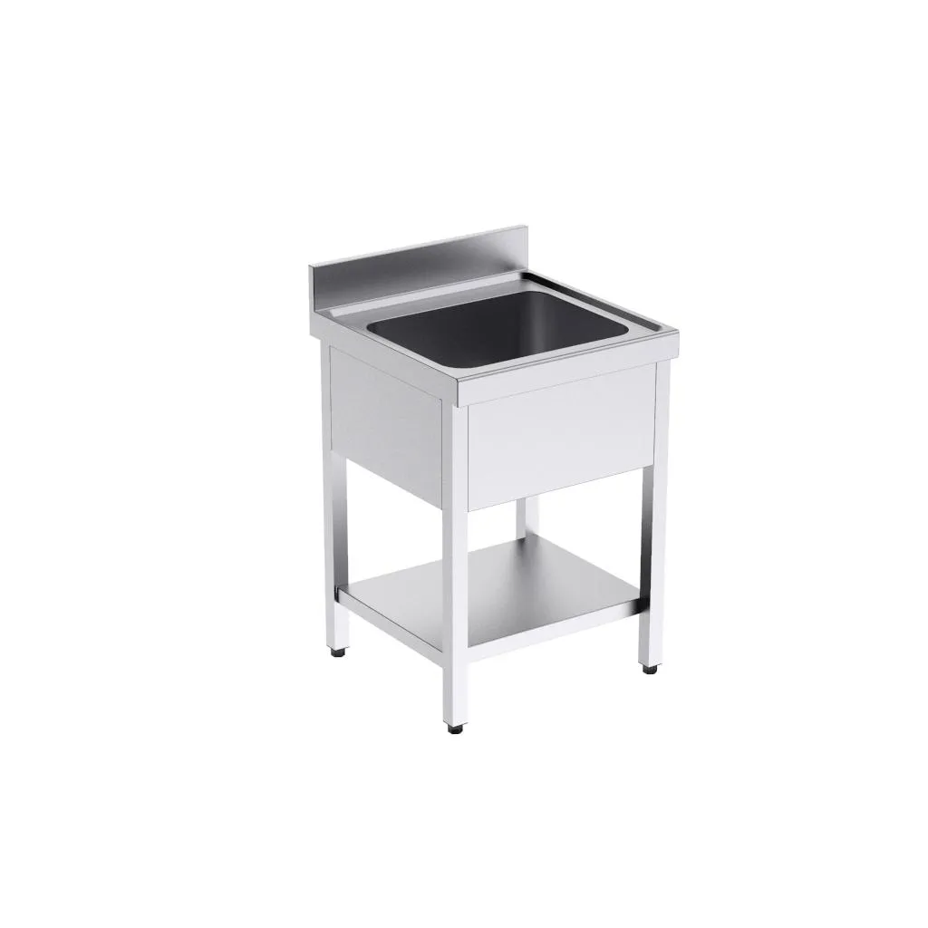Bâti avec plonge 700x700 et étagère