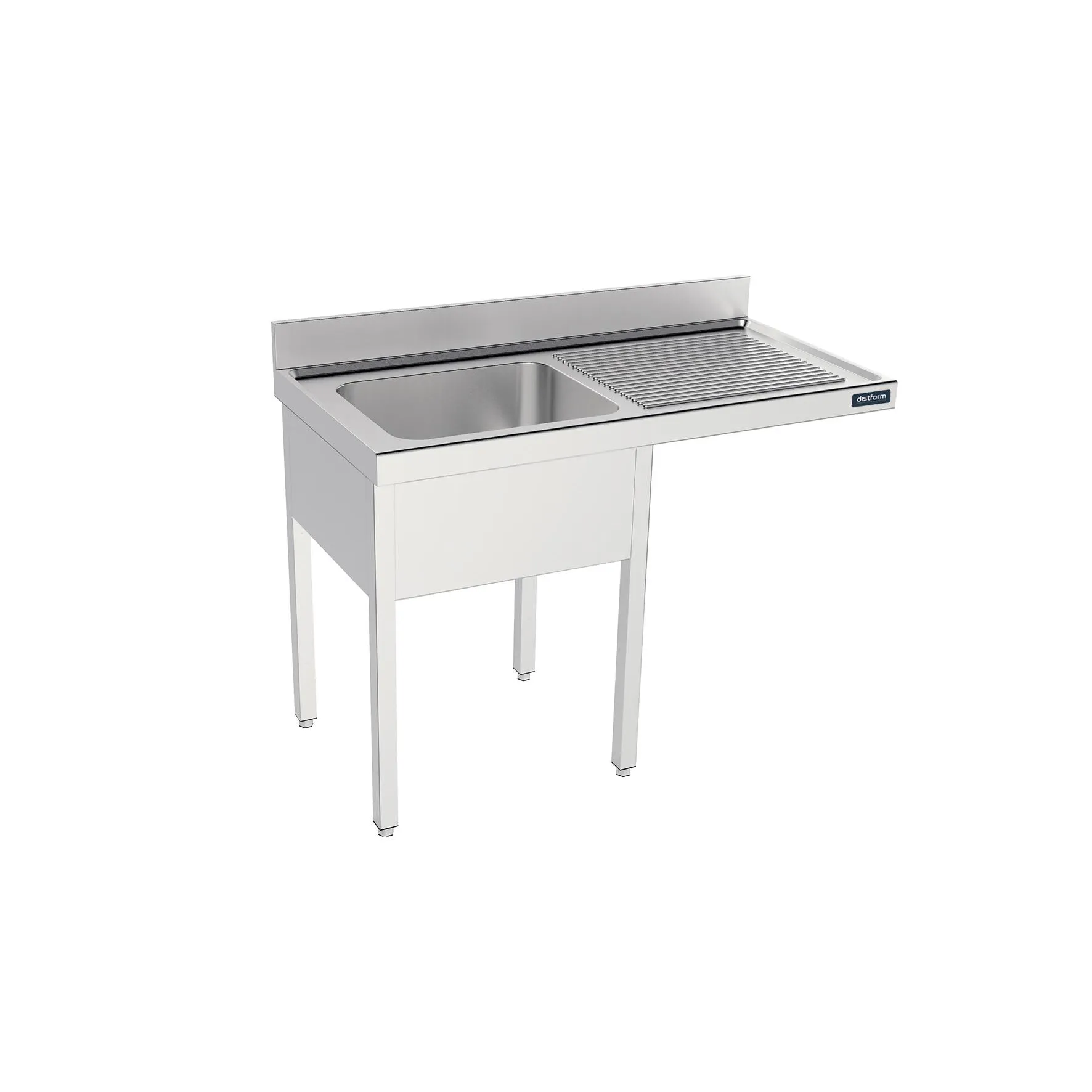 Plonge avec bâti 1400x550 D et espace pour lave-vaisselle
