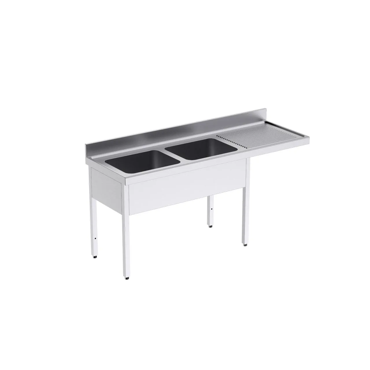 Plonge avec bâti 1800x700 D et espace pour lave-vaisselle
