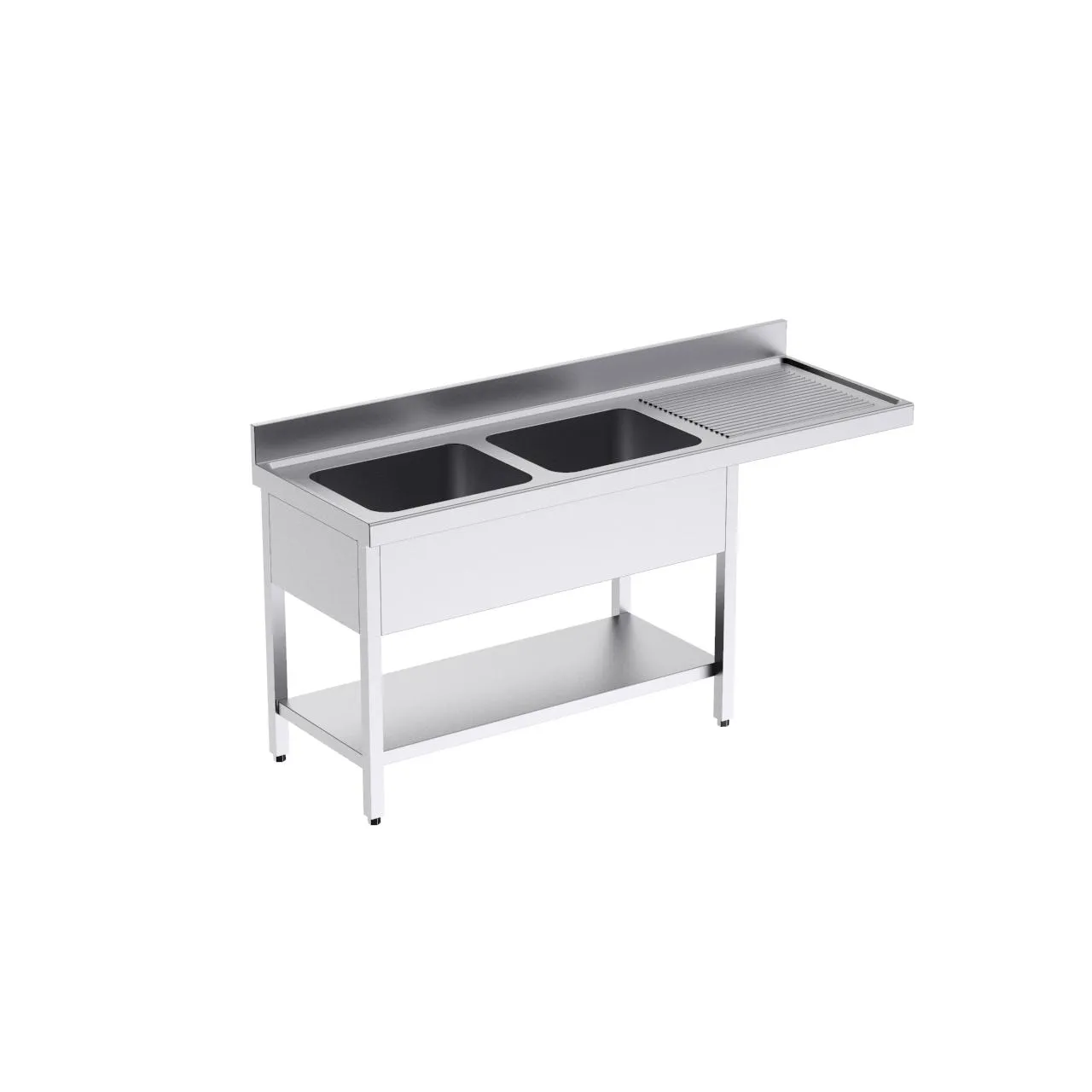 Plonge avec bâti 1800x600 D espace et étagère