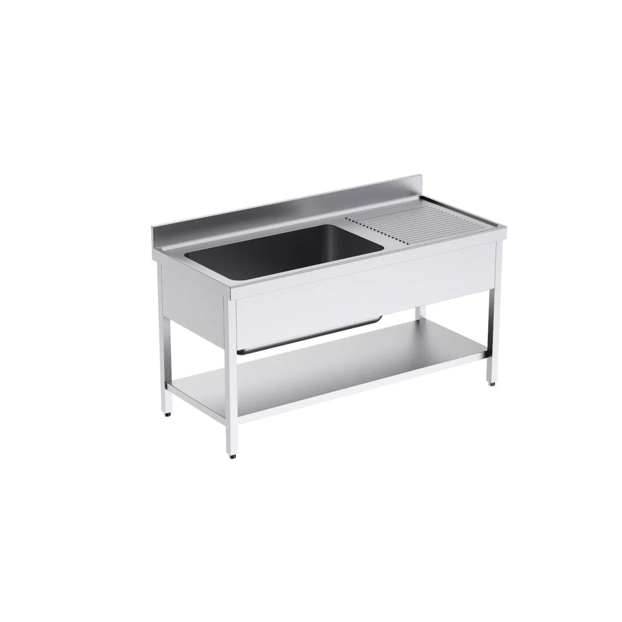 Bâti avec plonge GC 1600x700 D et étagère