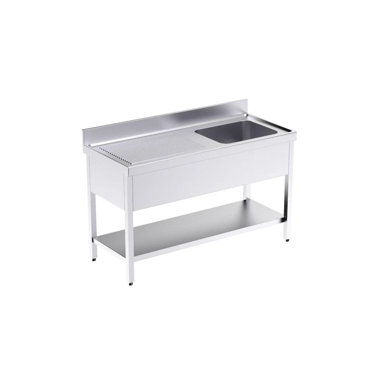 Bâti avec plonge 1400x700 G et étagère