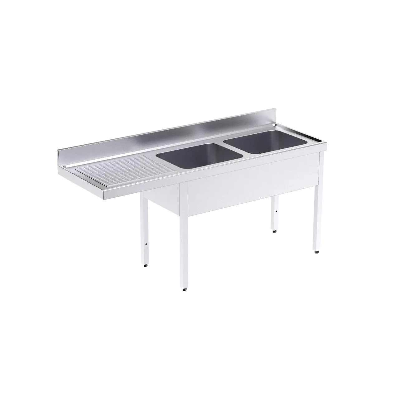 Plonge avec bâti 1800x600 G et espace pour lave-vaisselle