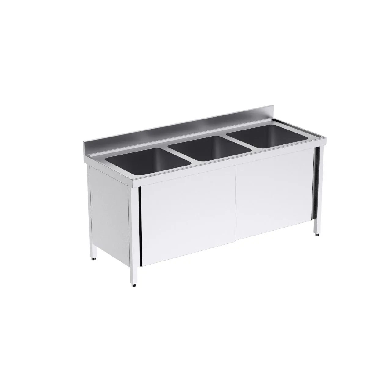 Plonge avec portes 1800x700 triple