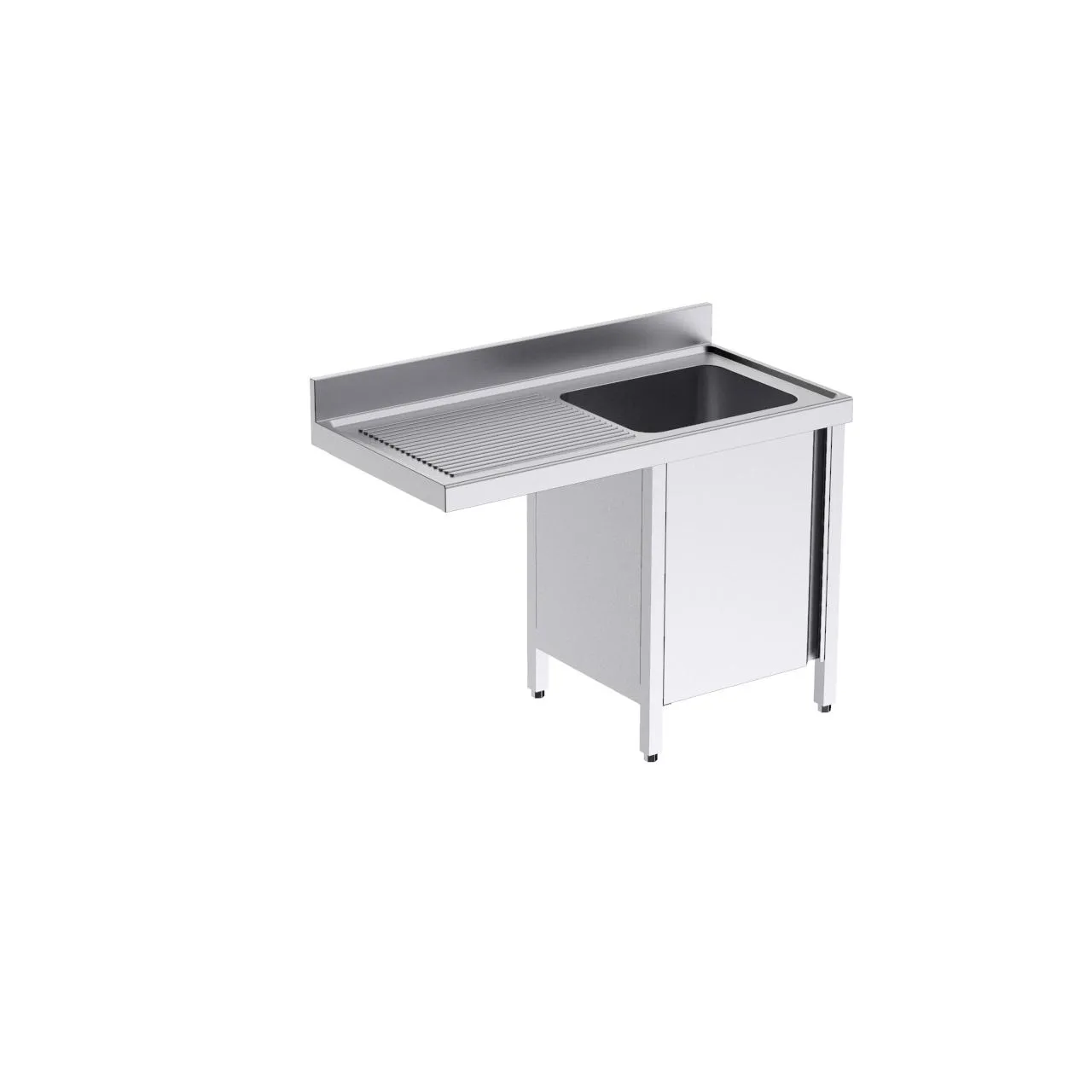 Plonge avec portes 1200x700 G et espace pour lave-vaisselle
