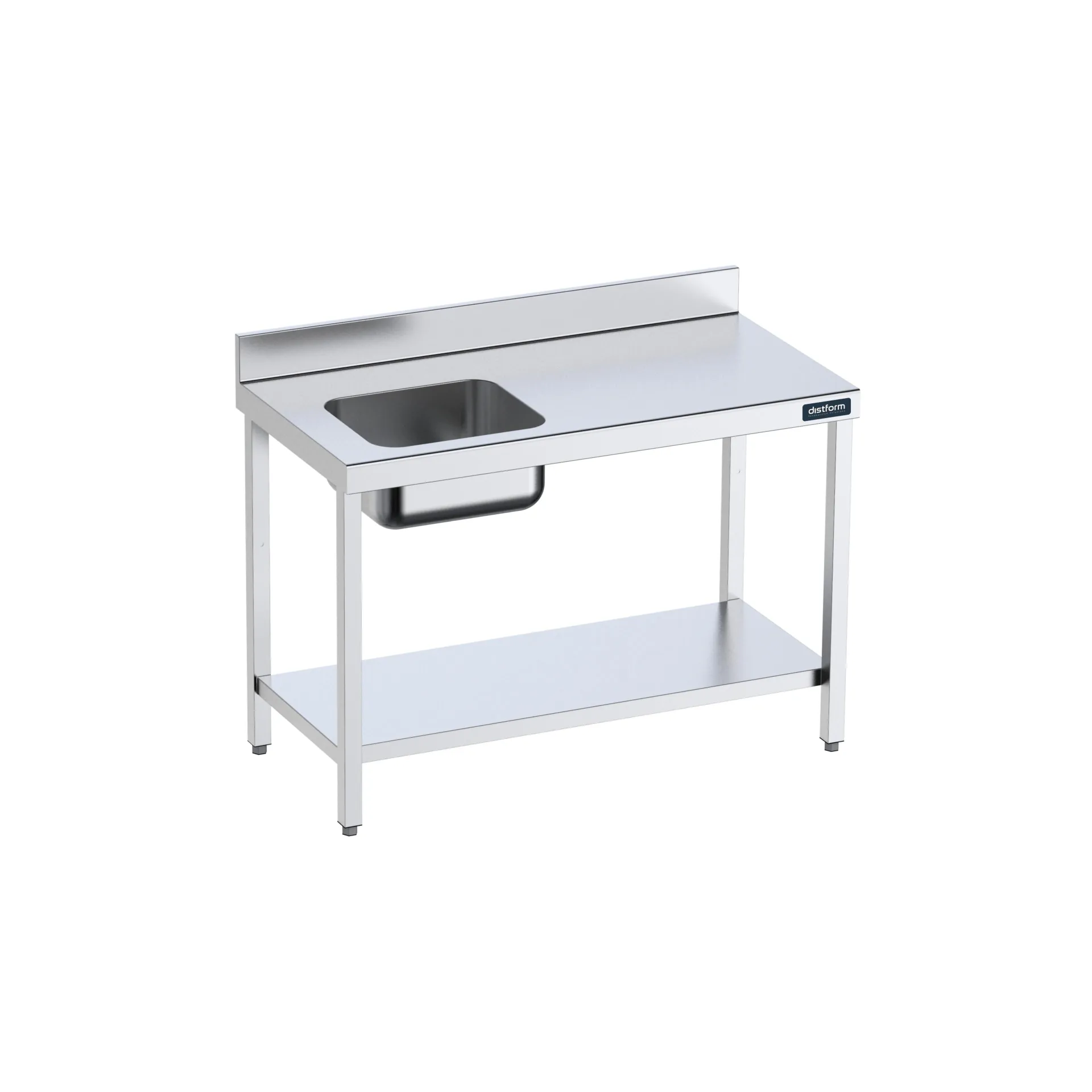 Table de 1800x600 avec bac G et étagère