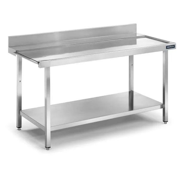 Table entrée/sortie murale droite avec étagère 700x750x850
