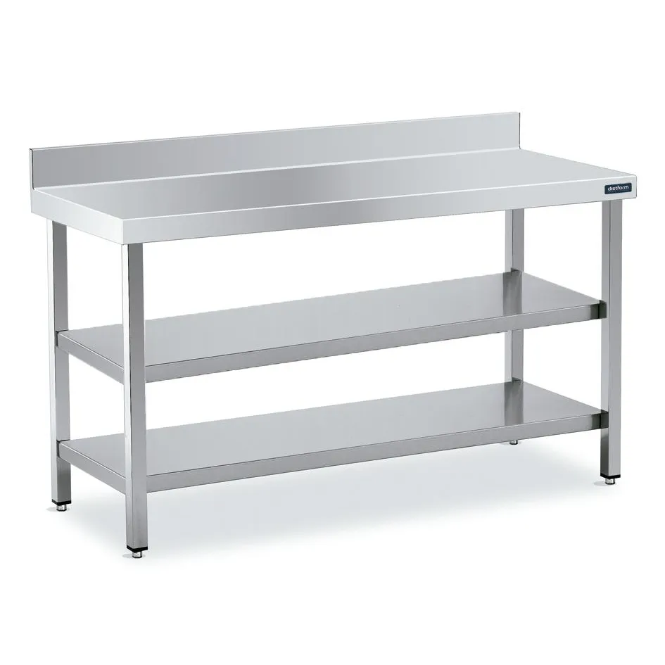 Table adossée 900x600 avec 2 étagères