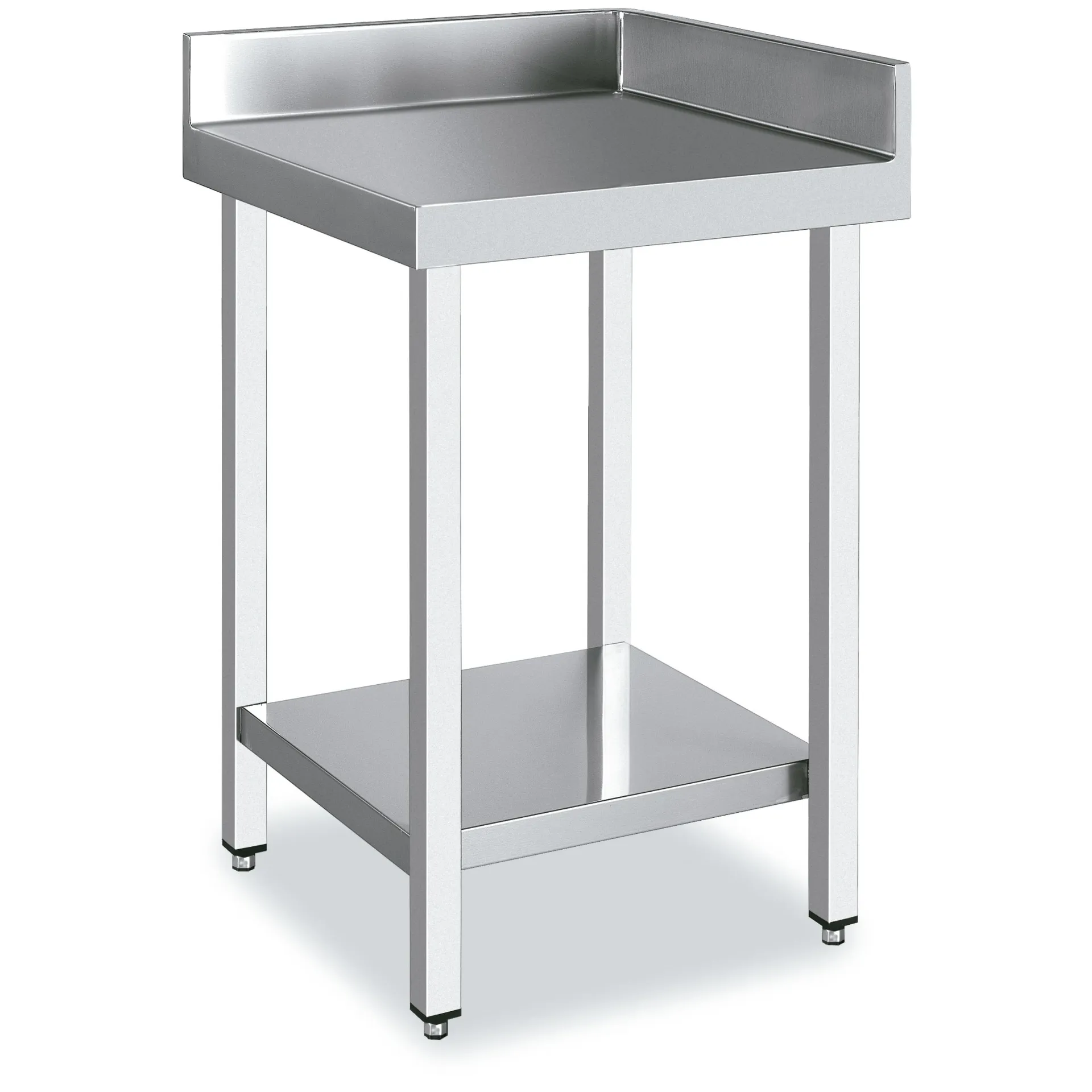 Table d'angle 90º 600x700 avec 2 étagères