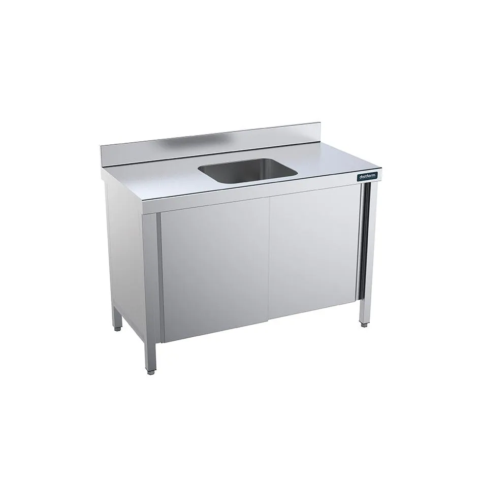 Table de 1600x700 avec portes et bac central