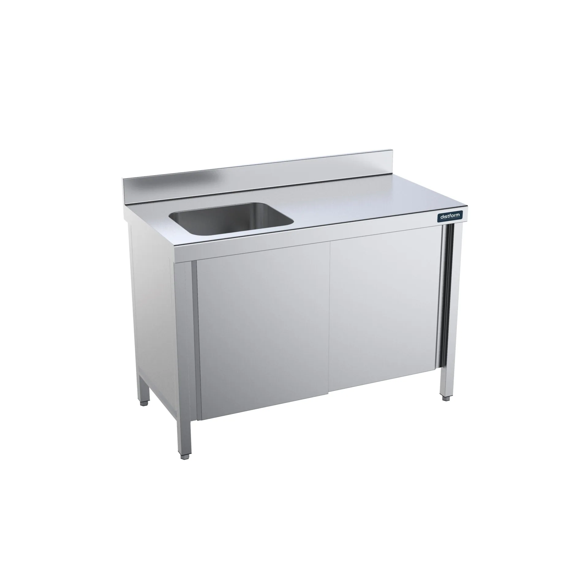Table de 1200x600 avec portes et bac à gauche
