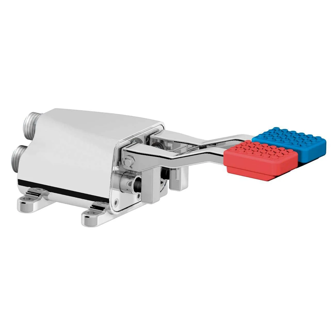 Commande au pied double eau chaude/froide