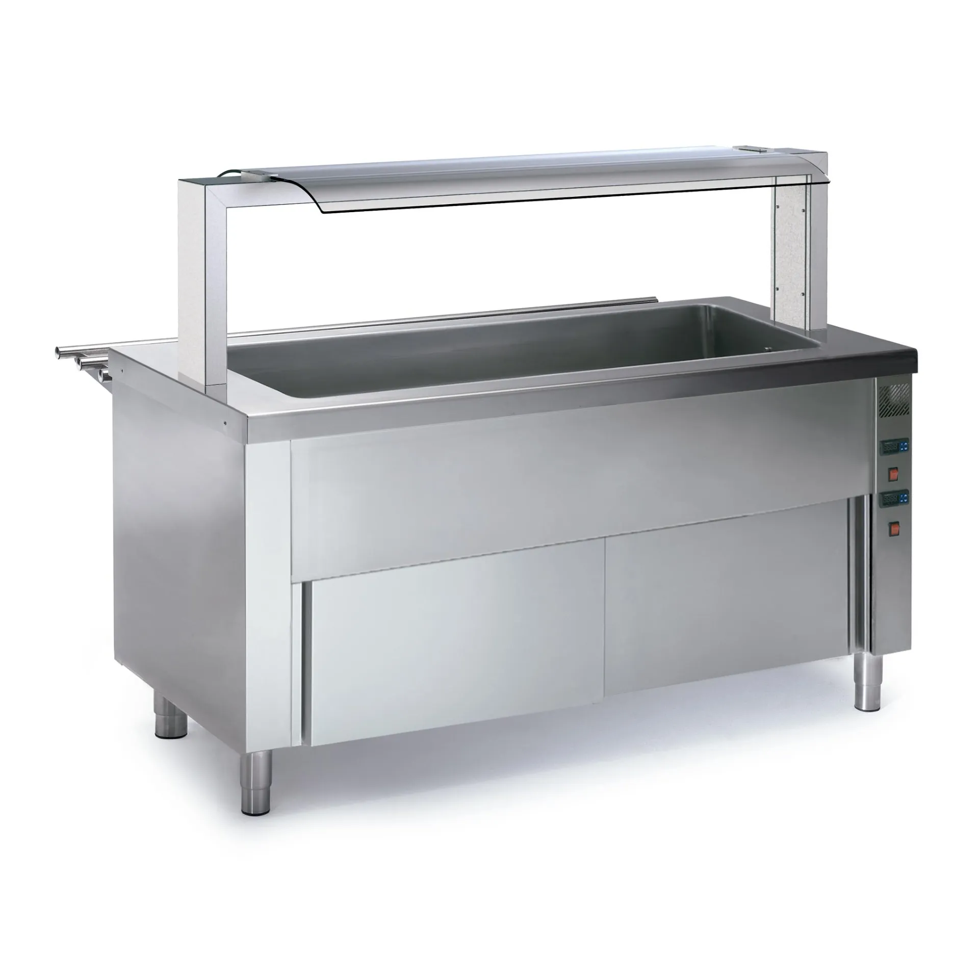 Self bain-marie sec 1200x700x850 avec réserve chauffante