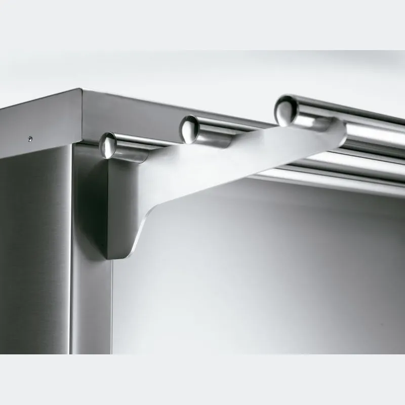 Rampe à plateaux self 1200x350 pour 3 GN, neutre 1200 et self caisse