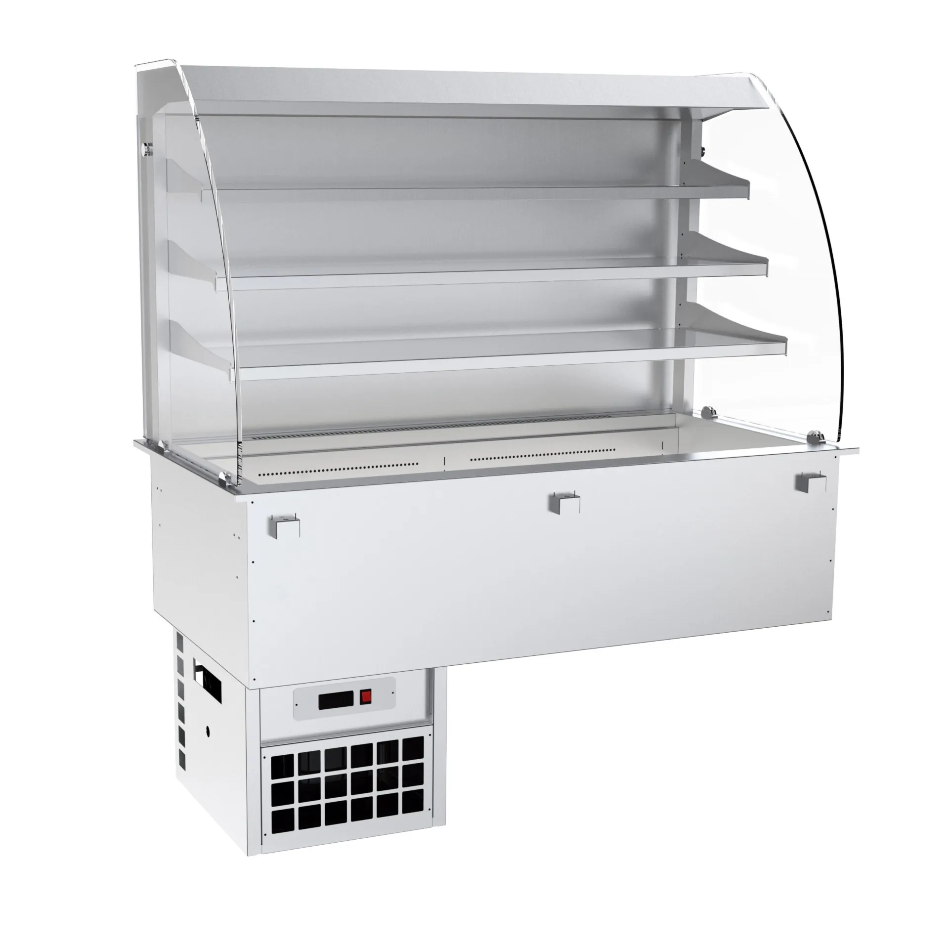 Vitrine buffet réfrigérée encastrable murale GN 3/1