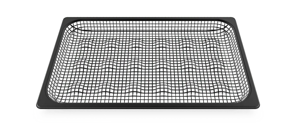 BLACK.FRY - Plaque inox antiadhérente perforée pour fritures (40mm)