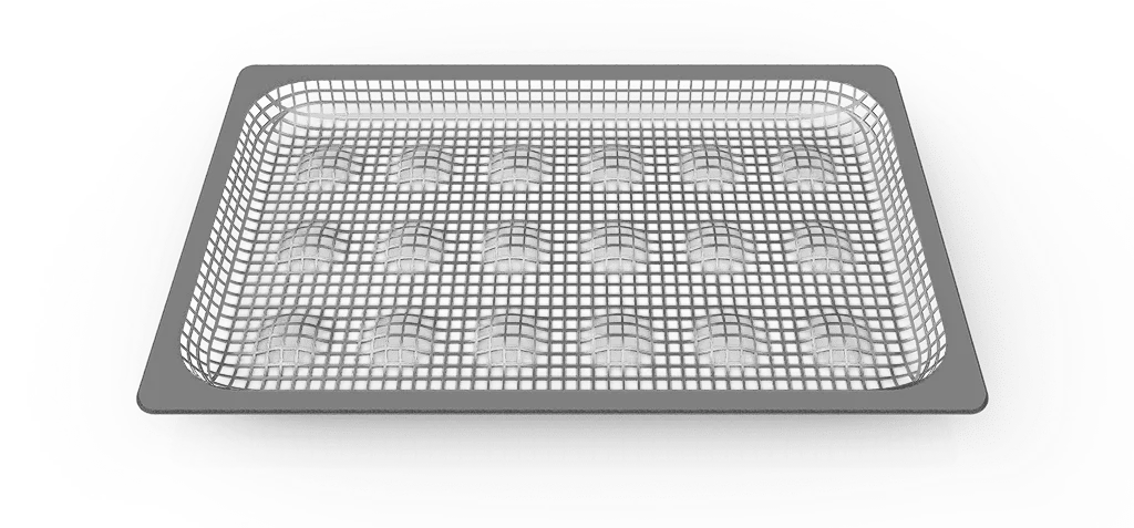 POTATO.FRY - Plaque inox perforée pour frites (40mm)
