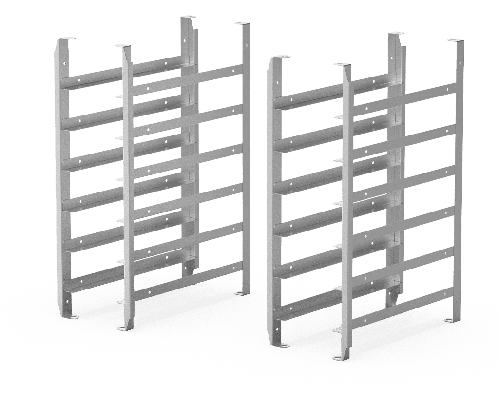 Deux supports latéraux 6 600x400 pour four